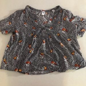 Old Navy | Flowy Cropped Blouse